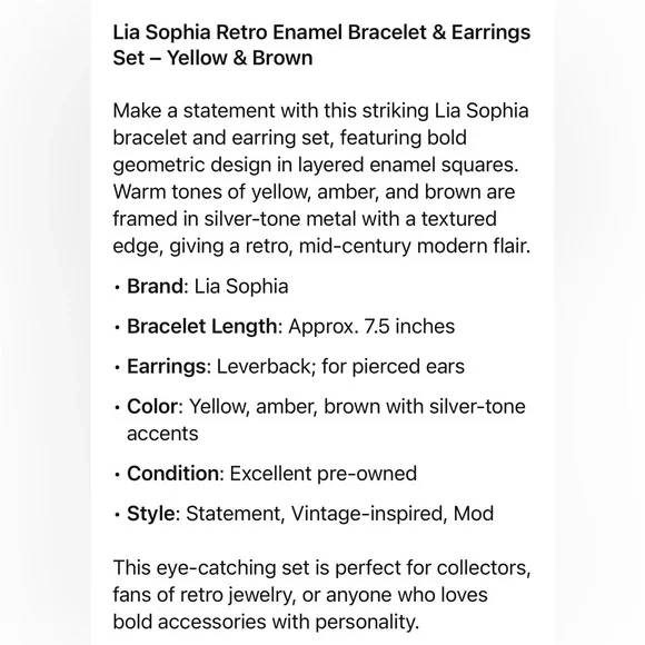 LIA SOPHIA SET - Picture 2 of 9